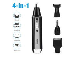 4 in 1 Rechargeable Electric Trimmer Set Wireless Professional Shaver Hair Cutting Machine Cutter Clipper, Light Grey