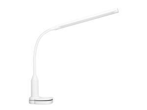LED Touch Dimmable Clip on Desk Lamp with Flexible Gooseneck Table Light Reading Lamps Lighting, White