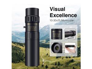 4K 10-30X25mm Super Telephoto Zoom Monocular Telescope With Phone Clip Tripod Set for Travel Bird Photograph Watching Boating Horse Racing Outdoor 4K 10-30X25mm Super Telephoto Zoom Monocular Telescope With Phone Clip Tripod Set for Travel Bird Photograph Watching Boating Horse Racing Outdoor