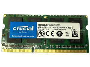 Crucial 8GB x1 CT102464BF160B.C16FPD DDR3L-1600 SODIMM 1.35V CL11 204PIN Laptop