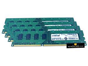 Crucial 16GB (4 x 4GB) CT51264BA1339.M16FMR DDR3-1333 Hmz PC3-10600 Desktop Memory RAM 1.5V