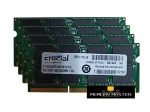 Crucial RAM CT02464BF160B.M16FDD 16GB (4 x 4GB) DDR3L-1600MHz PC3L-12800 CL11 Laptop Memory