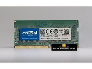 16GB (1 x 16GB) Crucial DDR4 3200MHz RAM PC4-25600 CL22 1.2V SODIMM Laptop Memory CT16G4SFRA32A.C8FE 16GB (1 x 16GB) Crucial DDR4 3200MHz RAM PC4-25600 CL22 1.2V SODIMM Laptop Memory CT16G4SFRA32A.C8FE