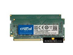 32GB (2 x 16GB) Crucial DDR4 3200MHz RAM PC4-25600 CL22 1.2V SODIMM Laptop Memory CT16G4SFRA32A.C8FE 32GB (2 x 16GB) Crucial DDR4 3200MHz RAM PC4-25600 CL22 1.2V SODIMM Laptop Memory CT16G4SFRA32A.C8FE