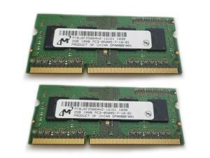 4GB (2 x 2GB) Micron PC3-8500 SO-DIMM 1066 MHz DDR3 RAM MT8JSF25664HZ-1G1D1 4GB (2 x 2GB) Micron PC3-8500 SO-DIMM 1066 MHz DDR3 RAM MT8JSF25664HZ-1G1D1