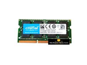 Crucial 8GB(2X4GB) DDR3L-1600 nonECC Unbuffered CL11 204P SoDimm CT51264BF160B.C16FER2 Desktop Memory