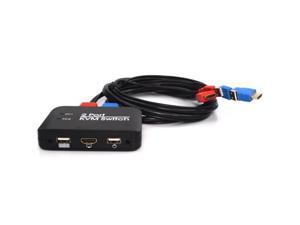 KVM Switch 2 Port Multifunctional Support Key-press Switch Button Switch U Disk Keyboard Switch