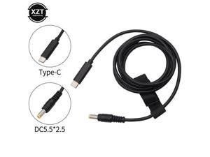 USB Type C PD Charging Cable Cord Dc Power Adapter Converter 5.5*2.1 5.5*2.5 15V 20V 3A for Lenovo Asus Dell Hp Laptop Charger USB Type C PD Charging Cable Cord Dc Power Adapter Converter 5.5*2.1 5.5*2.5 15V 20V 3A for Lenovo Asus Dell Hp Laptop Charger