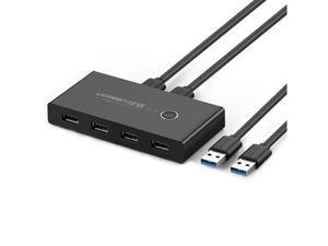 Ugreen US216 USB KVM Switch Box USB 3.0/USB 2.0 Switcher 2 Ports PCs Sharing 4 Devices Converter for Keyboard Mouse Printer Monitor Switch Selector Ugreen US216 USB KVM Switch Box USB 3.0/USB 2.0 Switcher 2 Ports PCs Sharing 4 Devices Converter for Keyboard Mouse Printer Monitor Switch Selector