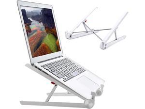 Portable Laptop Desk Stand Foldable Ergonomic Computer Stand Cooling Pad Ventilated Laptop Riser Compatible with MacBook Pro Air Notebook Lenovo Dell More 1016 Laptops