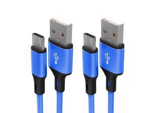 Micro USB Cable 2Pack 66FT Charger Cable Super Long Fast Charging Micro USB Charger Cable Compatible for Samsung Galaxy S7 S6 Edge Plus S5 J7 J3 Prime A10 Moto G5 PS4 Blue
