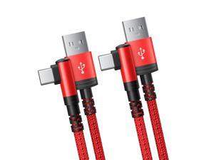 USB C Charger Cable 1M 2M 2Pack 31A Type C Cable Fast ChargingRight Angle USB C Cable Braided for Samsung Galaxy S10 S9 S8 S20 Plus A51 A11 Note 10 9 8 Sony Xperia XZ HTC LG Fire HD 10