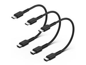 1FT USB C to USB C Cable Short 3Pack USB C Cable to USB C PD Fast Charging USB Type C to Type C Cord for Samsung Galaxy S22 Ultra Note 20 A32 iPad Pro Pixel 6 Moto G LG Stylo 6 Power BankBlack