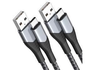 USB C Charge Cable XUDUO 2Pack 6ft QC30 Fast Charging Type C Cable Nylon Braided Charger Cord for Samsung S22 S21 S20 S10 LG Velvet Stylo 6 ThinQ V20 Moto HTC Sony etc
