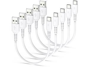 1ft USB C Charging Cable Short 5 Pack USB A to USB C Cord Fast Charging 3A USB Type C Cable Compatible with Samsung Galaxy S22 Ultra S10 A32 Note 20 10 Plus Moto G Stylus Power Pixel 6 LG Stylo 6