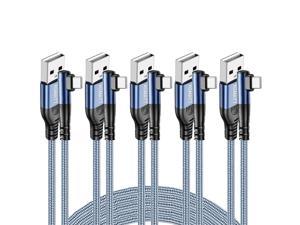 USB C Cable 1M 5Pack Right Angle Type C Charger Cable Fast ChargingUSB C Charger Cable Fast Charging Nylon Braided Compatible Samsung S10 S9Google Pixel Sony Xperia Huawei P10 LGBlue