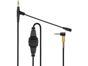 FYL Black 3.5mm 1/8 Audio Aux Cable Cord Lead for V-Moda Over-Ear Headphone Speaker