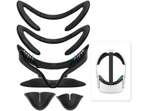 VR Facial Interface Bracket & PU Leather Foam Face Cover Pad Replacement & Protective Lens Cover & Anti-Leakage Nose Pad Custom Set for Oculus Quest 2 VR Facial Interface Bracket & PU Leather Foam Face Cover Pad Replacement & Protective Lens Cover & Anti-Leakage Nose Pad Custom Set for Oculus Quest 2