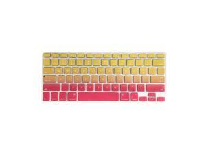 TPU Keyboard Cover Dustproof Keyboard Protective Film Compatible with Apple MacBook Air 13.3 inch A1466/A1369 Red&Yellow TPU Keyboard Cover Dustproof Keyboard Protective Film Compatible with Apple MacBook Air 13.3 inch A1466/A1369 Red&Yellow