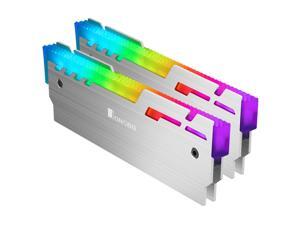 JONSBO NC-3 Desktop Memory Heatsink Cooler Shell 5V ARGB Light 2pcs Magnalium Heat Sink Cooling Vest