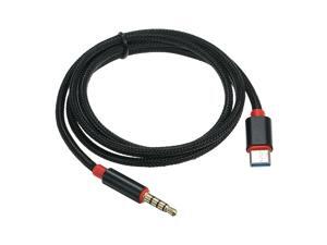 Type-C Male to 3.5mm TRRS Male Audio Cable 3.12ft USB-C to 3.5mm Headset Car/Home Stereo Adapter Cord, 3.12ft Black