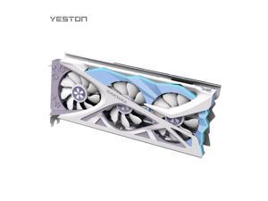Yeston RX6800XT-16G D6 YB Gaming Graphics Card with 16G/256bit/GDDR6 Memory Dual Light Effect Mode DP*3+HD Output Ports