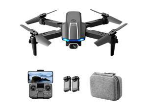S65 RC Drone with Camera 4K Dual Camera RC Quadcopter with Function Trajectory Flight Gesture Control Storage Bag Package 2 Battery