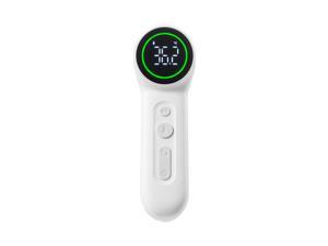 Digital Forehead Thermometer Non-contact Infrared Thermometer Temperature Measurement with Probe Auxiliary Light, °C / °F Unit Switch, Three Color Backlight for Kids Children and Adults
