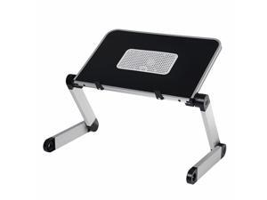 Aluminium Adjustable Laptop Stand Lightweight Portable Laptop Table Office Laptop Riser Standing Desk with 2 Cooling Fans for 10-15.7 inch Devices, Sofa Couch Bed Tray