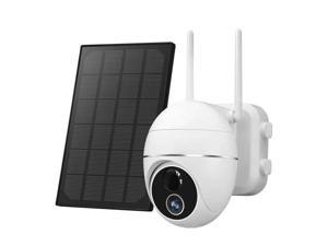 Outdoor Security Camera, Solar Panel Powered, 15000mAh Battery, Wireless WiFi 1080p, Home Security Camera System, Motion Detection, 2 Way Audio, Night Vision, IP65 Waterproof, Encrypted SD/Cloud