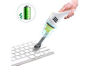 Compressed Air Duster Rechargeable Keyboard Cleaner Cordless Mini Vacuum Cleaner Car Device Pet House Handy and Efficient Portable Fast Charging Small Noise,B 