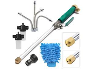 8 Set Hydro Jet High Pressure Power Washer Wand for Garden Hose Flexible Extendable Water Nozzle Sprayer for Home Garden Car Washing Glass Window Cleaning