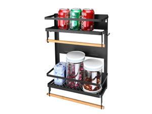 Folding magnet refrigerator shelf magnetic shelf kitchen supplies
