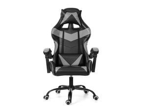 Executive Office Chair Racing Gaming Chair Leather Computer Recliner Swivel Lift