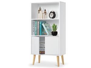 Accent Bookcase Bookshelf Newegg, Decorotika Kayra 71 Accent Bookcase With Asymetrical 11 Shelves