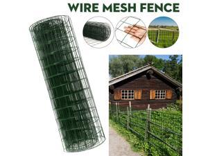 36 inch × 50 ft Green Vinyl Coated Chicken Wire Mesh 2×3 Grid 16 Gauge Garden Fence for Chicken Coop Pen Vegetables Garden Animal Control Artificial Afforestation