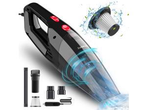 Car Vacuum Cleaner, Portable Vacuum Cleaner for Car, 5500PA High Power Handheld Vacuum, Wet Dry Car Hand Vac DC 12V Corded Vacuum Cleaner