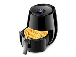 5.5QT 1400W LCD Electric Deep Air Fryer Touch Screen Temperature Control Timer