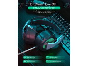 Gaming Headphone 7.1 Surround Sound Bass RGB Game Headset with Mic for Computer PC PS3/4 Gamer - 7.1 channel + USB