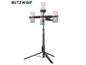 Selfie Stick, BlitzWolf 72inch Multifunctional Extendable Selfie Stick Phone Tripod with Wireless Remote and 3 Phone Holder