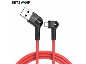 2.4A 90°Right Angle Micro USB Data Cable for Gaming Mobile Phone-3ft