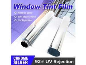 Window Privacy Film, One Way Mirror Window Film, Anti UV Window Sunscreen Film, Self-Adhesive Heat Control Window Film for Office Home Daytime Privacy (23.6'' x 13.1 Feet, Black)