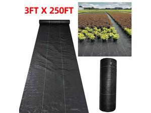 5oz 3X250FT Weed Barrier Garden Landscape Fabric Woven Ground Cover Heavy