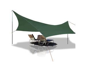 Waterproof Camping Tarp Sunshade UV Protection Lightweight Outdoor Adventure Hiking Camping Backpacking Picnic Tent Tarp