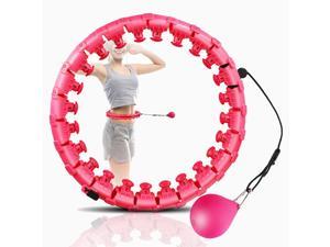 Smart Weighted Hoop for Weight Loss , Exercise Hoops with Adjustable Weight Ball for Adults Kids Men Women