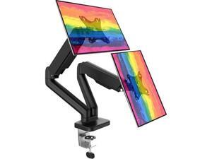 PUTORSEN Dual Monitor Stand - Adjustable Gas Spring Monitor Desk Mount with C Clamp, Grommet Mounting Base - Dual Monitor Arm Fit Two 17 to 27 Inch Computer Screens - Each Arm Holds 4.4 to 14.3lbs PUTORSEN Dual Monitor Stand - Adjustable Gas Spring Monitor Desk Mount with C Clamp, Grommet Mounting Base - Dual Monitor Arm Fit Two 17 to 27 Inch Computer Screens - Each Arm Holds 4.4 to 14.3lbs