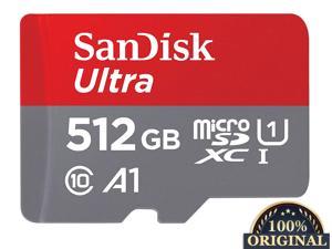 100 Original 512GB SanDisk Micro SD Card with Adapter TF Card Read Speed Up to 120MBs Flash memory card for samrt phone and table PC Camera Drone