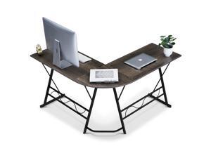 Ivinta L-Shaped Computer Corner Desk, 49.6 inch Gray Home Office Desk, Modern Gaming Desk, Writing Table Workstation Desk for Small Space Ivinta L-Shaped Computer Corner Desk, 49.6 inch Gray Home Office Desk, Modern Gaming Desk, Writing Table Workstation Desk for Small Space