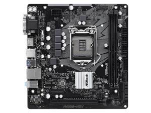 ASRock H410M-HDV LGA 1200 Intel H410 SATA 6Gb/s Micro ATX Intel Motherboard ASRock H410M-HDV LGA 1200 Intel H410 SATA 6Gb/s Micro ATX Intel Motherboard
