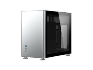 JONSBO A4 Ver1.1 ITX Computer Case Support 240mm Radiator SFX-L PSU 325mm Vertical GPU Vertical Airflow Tempered Glass Side Panel Separated Cabinet Magnalium Case - Silver JONSBO A4 Ver1.1 ITX Computer Case Support 240mm Radiator SFX-L PSU 325mm Vertical GPU Vertical Airflow Tempered Glass Side Panel Separated Cabinet Magnalium Case - Silver